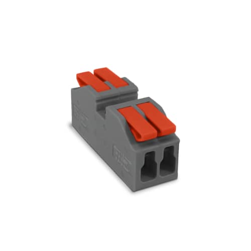 Conector Alavanca de Emenda KV226-2 com 2 Vias 2 Polos Cabo de 0,5~6,0mm² Corrente até 41A - Sibratec